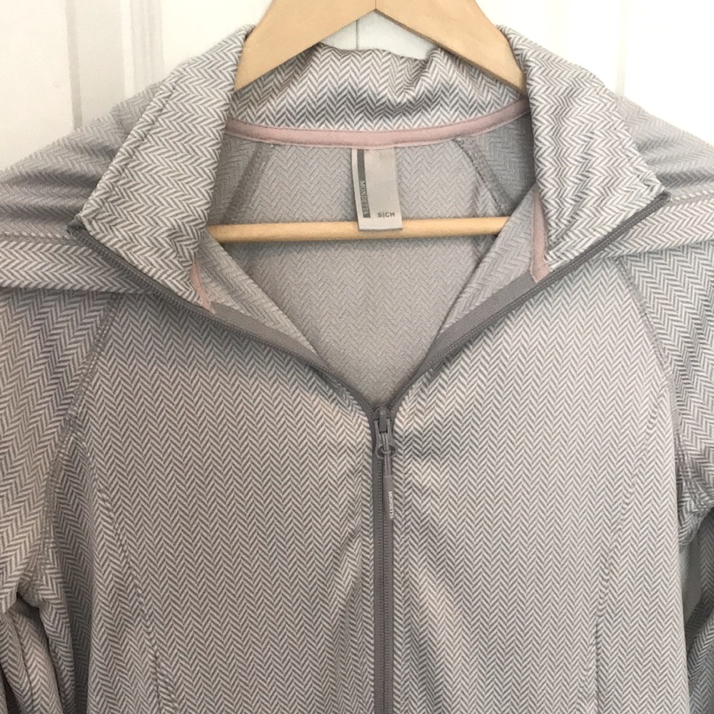 Mondetta Herringbone Pattern Full-Zip Hooded Jack… - image 3